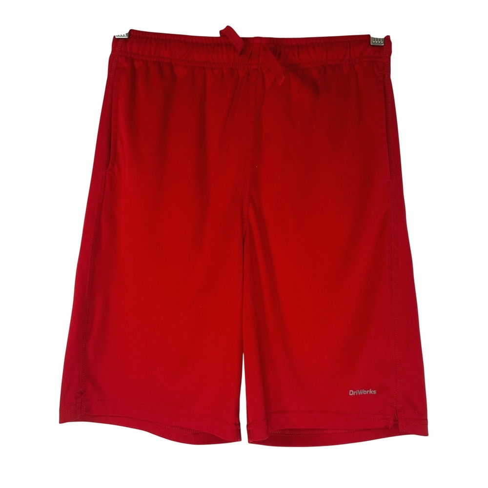 Athletic Works Boys Red DriWorks Performance Basketball Shorts XL 14-16